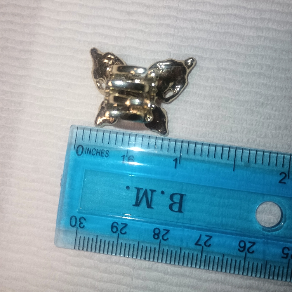 Butterfly Claw Hair Clip,Pink Rhinestone - Picture 4 of 4